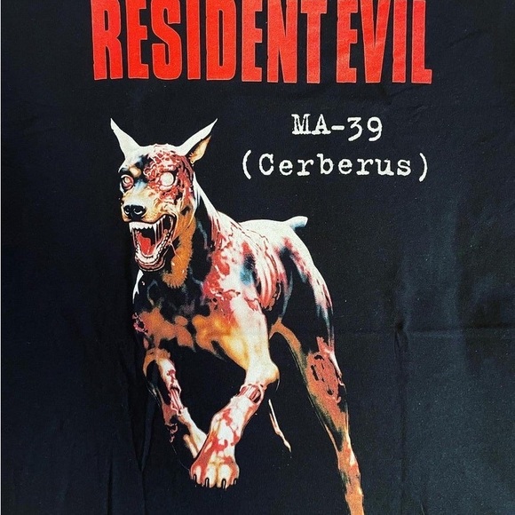 Resident Evil Cerberus Zombie Dog T-Shirts - Picture 2 of 7